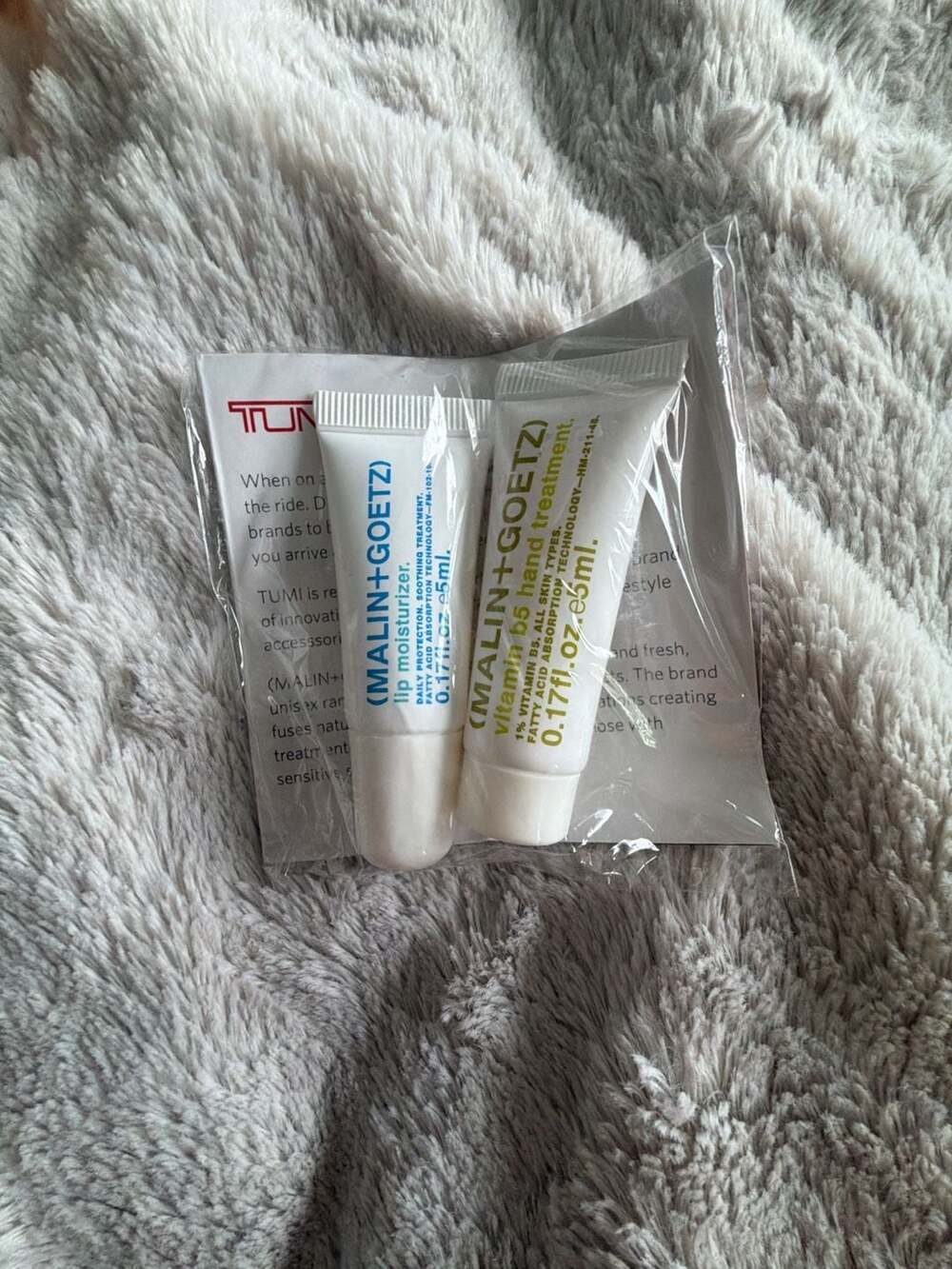 MALIN+GOETZ Travel Size Lip Moisturizer and Vitamin B5 Hand Treatment Set